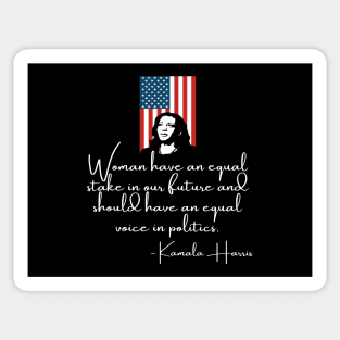 Women In Politics Madam VP Harris Quote Inauguration 2021 Sticker